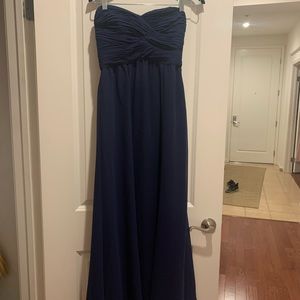 Ralph Lauren navy blue bridesmaid dress size 4P